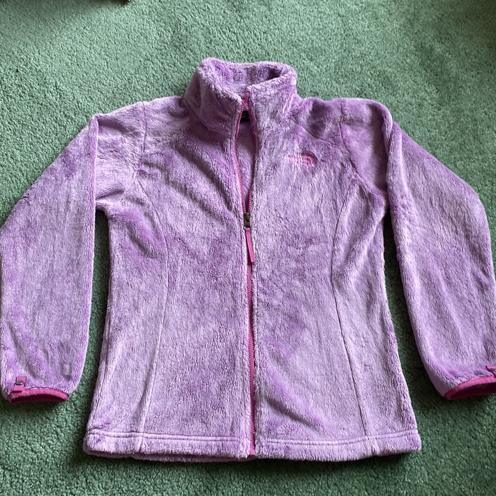 The North Face zip fleece jacket - girls large 14/16